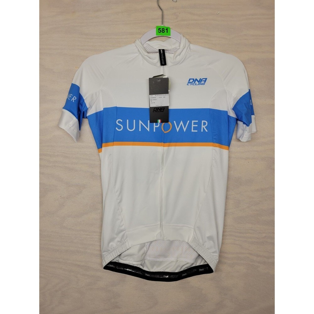 DNA Cycling Women's SZ XS Jersey Bioceramic Blue Raven Solar Sunpower New